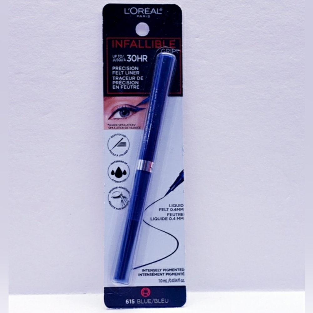 L'Oreal Paris Infallible Grip Precision Felt Tip Waterproof Eyeliner, #615 BLUE